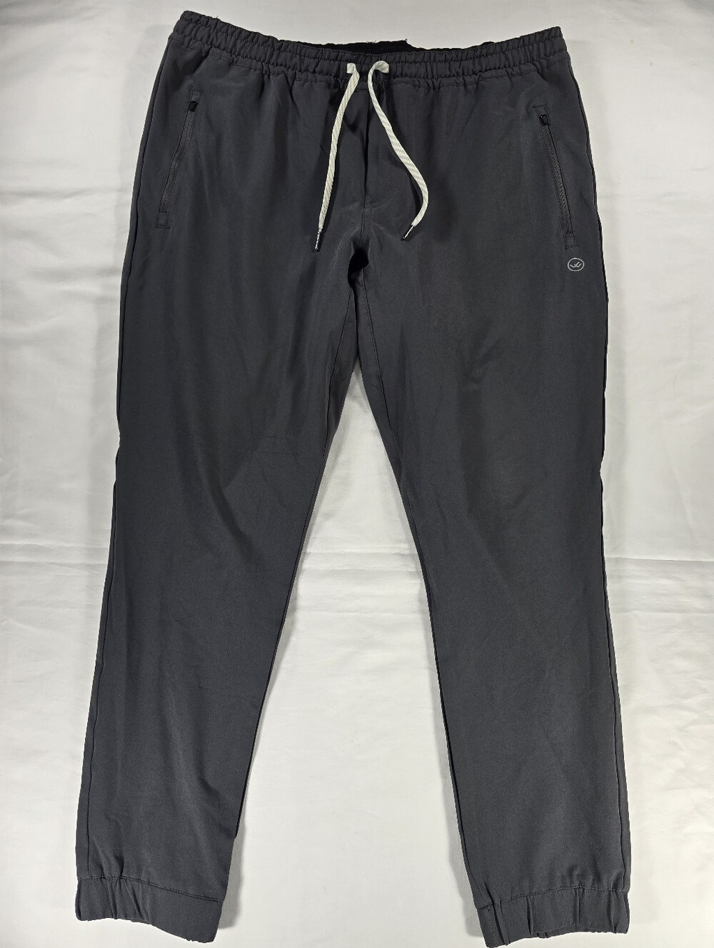 Wowie Jogger Pants Mens XL Tapered Black Drawstring Stretch Performance Casual
